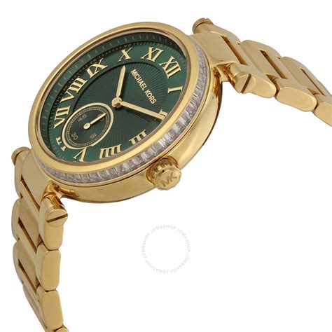 michael kors skylar green watch|Michael Kors Skylar Emerald Green Dial Gold.